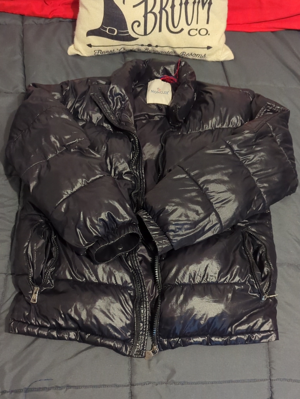Authentic Moncler Maya Black Quilted Down Puffer Jacket Size M - 3